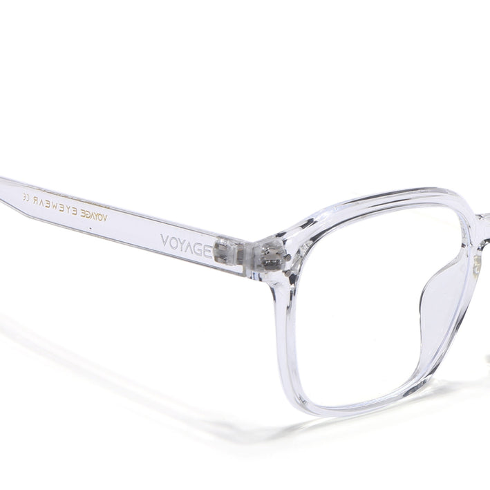 Voyage Air Transparent Square Eyeglasses for Men & Women - MG4869-C4