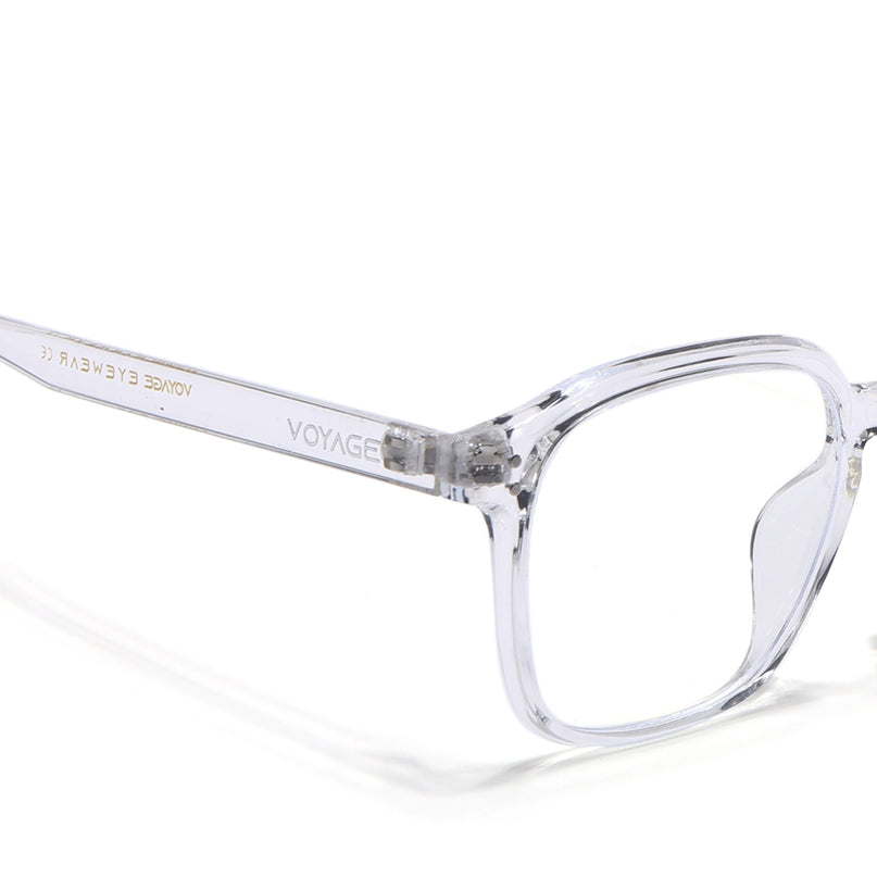 Voyage Air Transparent Square Eyeglasses for Men & Women - MG4869-C4