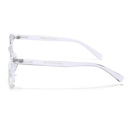 Voyage Air Transparent Square Eyeglasses for Men & Women - MG4869-C4