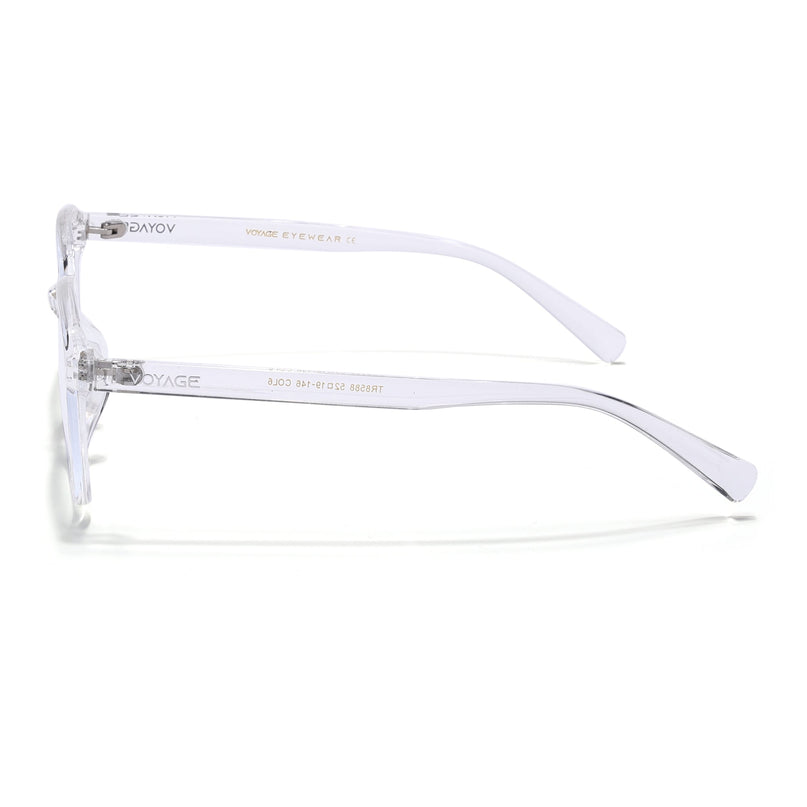 Voyage Air Transparent Square Eyeglasses for Men & Women - MG4869-C4