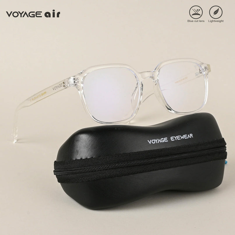 Voyage Air Transparent Square Eyeglasses for Men & Women - MG4869-C4