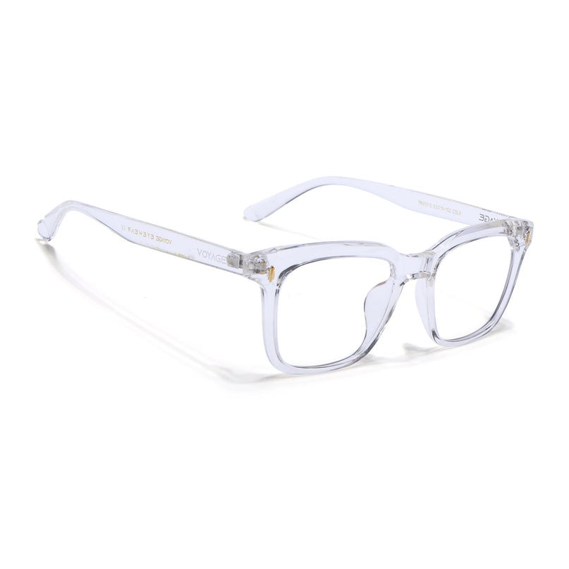 Voyage Air Transparent Square Eyeglasses for Men & Women - MG4845-C3