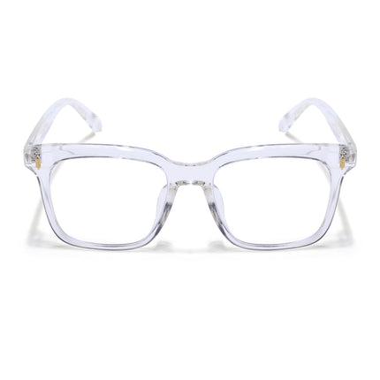 Voyage Air Transparent Square Eyeglasses for Men & Women - MG4845-C3