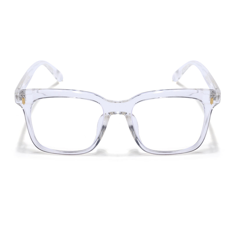 Voyage Air Transparent Square Eyeglasses for Men & Women - MG4845-C3