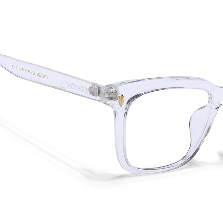 Voyage Air Transparent Square Eyeglasses for Men & Women - MG4845-C3