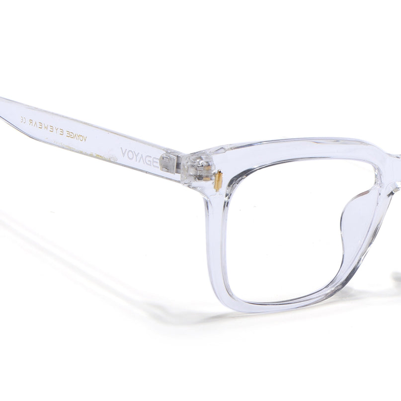 Voyage Air Transparent Square Eyeglasses for Men & Women - MG4845-C3
