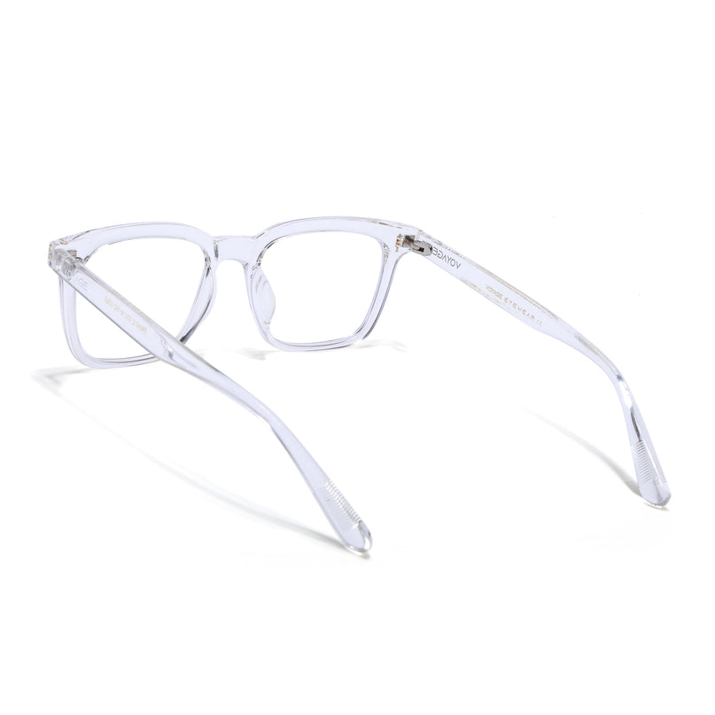 Voyage Air Transparent Square Eyeglasses for Men & Women - MG4845-C3