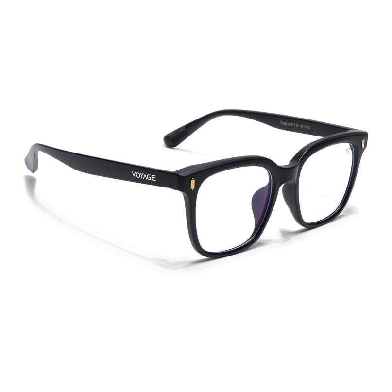Voyage Air Matt Black Square Eyeglasses for Men & Women - MG4850-C2