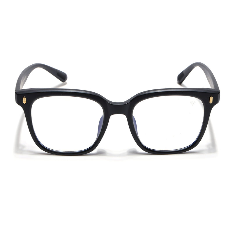 Voyage Air Matt Black Square Eyeglasses for Men & Women - MG4850-C2