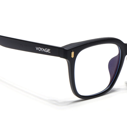 Voyage Air Matt Black Square Eyeglasses for Men & Women - MG4850-C2