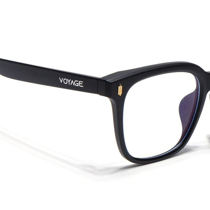 Voyage Air Matt Black Square Eyeglasses for Men & Women - MG4850-C2