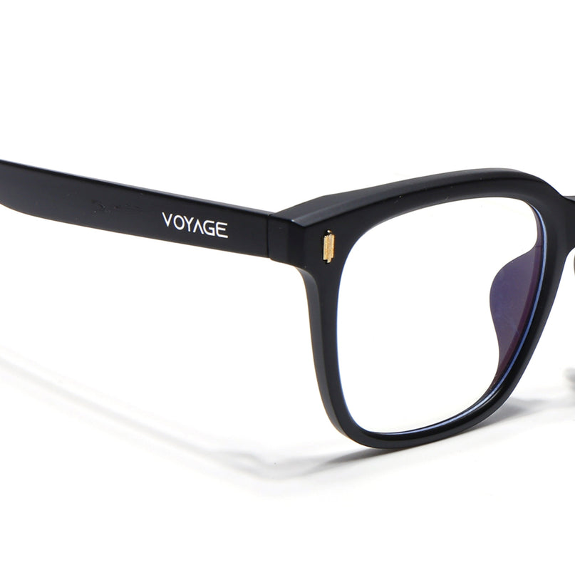 Voyage Air Matt Black Square Eyeglasses for Men & Women - MG4850-C2