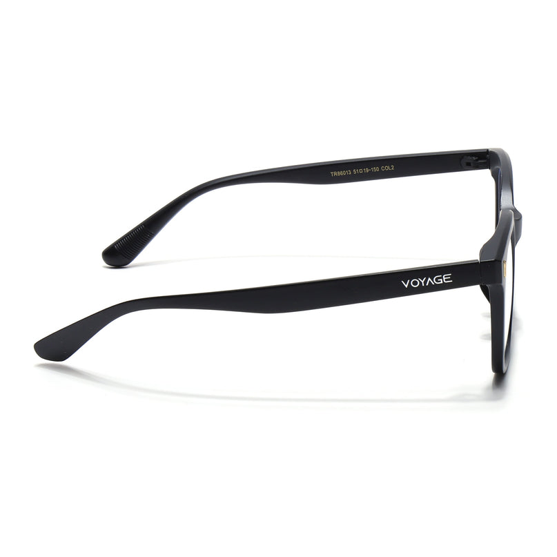 Voyage Air Matt Black Square Eyeglasses for Men & Women - MG4850-C2
