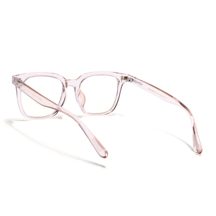 Voyage Air Transparent Pink Square Eyeglasses for Men & Women - MG4854-C5
