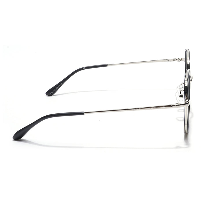 Voyage Black & Silver Square Eyeglasses for Men & Women - MG5816-C1