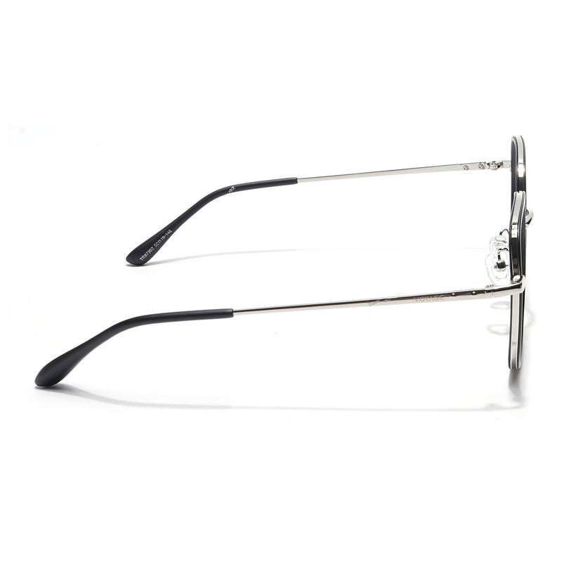 Voyage Black & Silver Square Eyeglasses for Men & Women - MG5816-C1