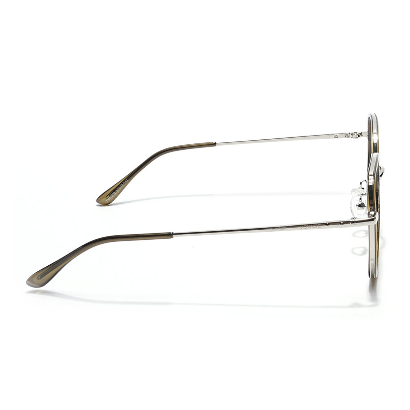 Voyage Grey & Silver Square Eyeglasses for Men & Women - MG5817-C2