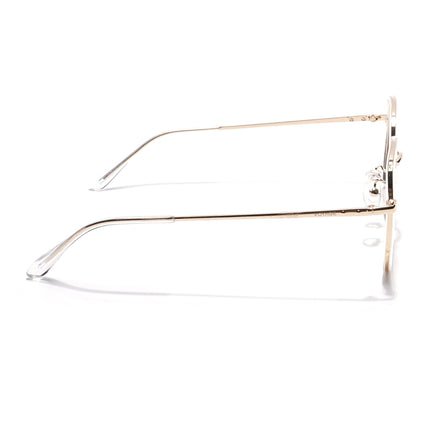 Voyage Golden & Transparent Square Eyeglasses for Men & Women - MG5820-C5