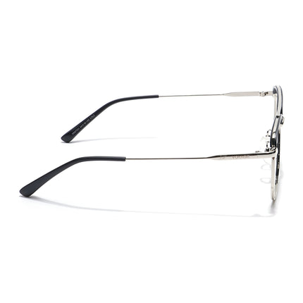 Voyage Black & Silver Wayfarer Eyeglasses for Men & Women - MG5825-C1