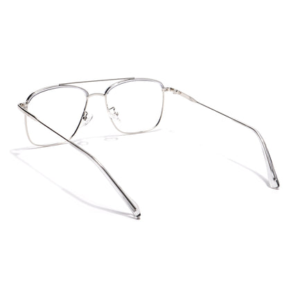 Voyage Light Grey & Silver Wayfarer Eyeglasses for Men & Women - MG5827-C3