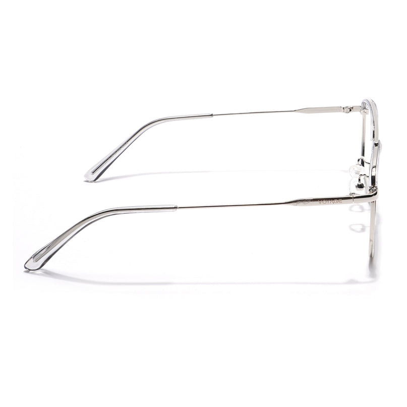 Voyage Light Grey & Silver Wayfarer Eyeglasses for Men & Women - MG5827-C3