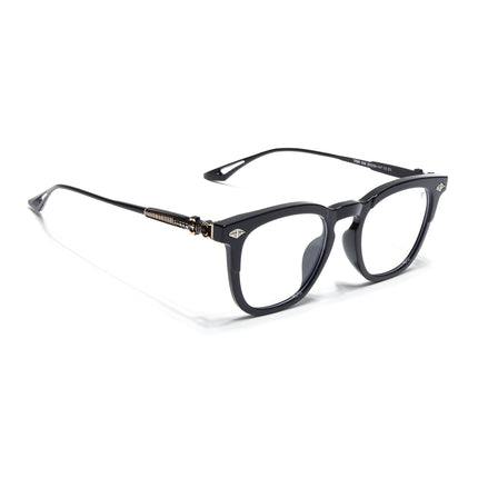 Voyage Black Wayfarer Eyeglasses for Men & Women - MG4395-C1