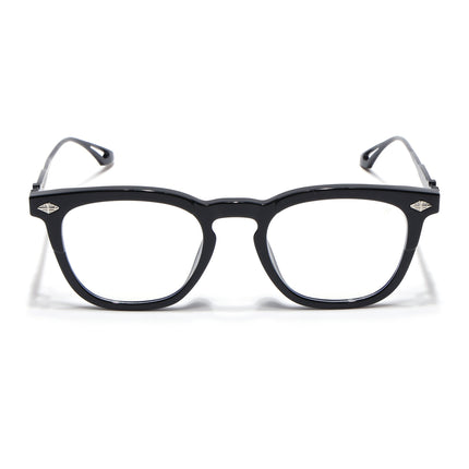 Voyage Black Wayfarer Eyeglasses for Men & Women - MG4395-C1