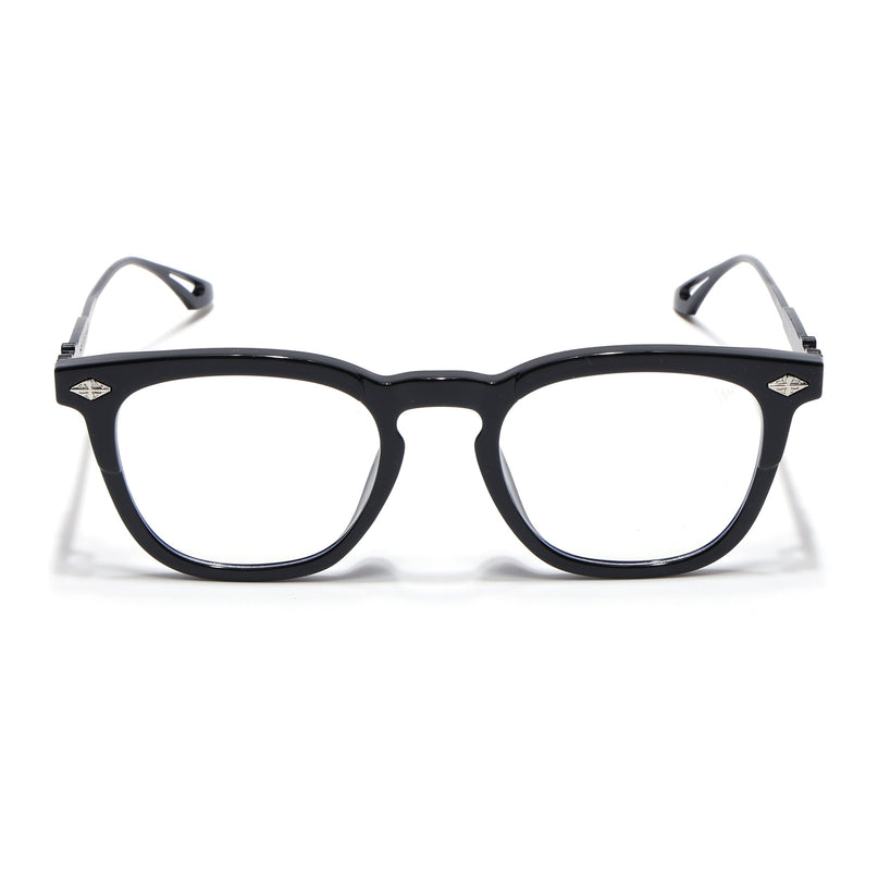 Voyage Black Wayfarer Eyeglasses for Men & Women - MG4395-C1