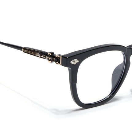Voyage Black Wayfarer Eyeglasses for Men & Women - MG4395-C1