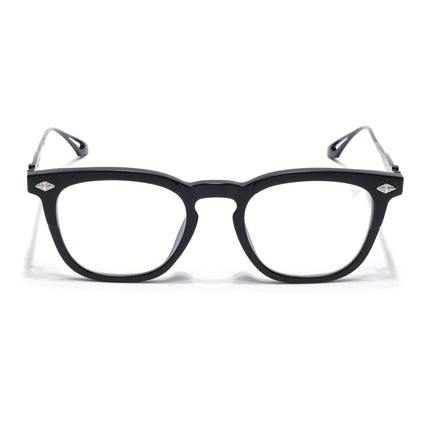 Voyage Matte Black Wayfarer Eyeglasses for Men & Women - MG4397-C2