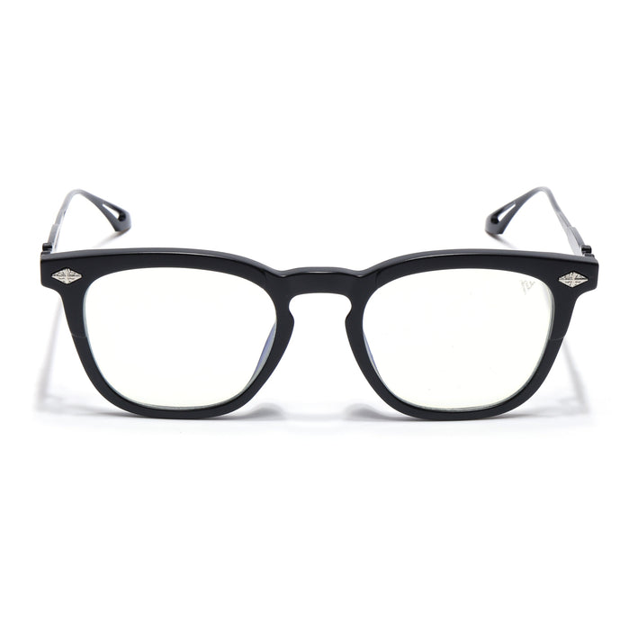 Voyage Matte Black Wayfarer Eyeglasses for Men & Women - MG4397-C2