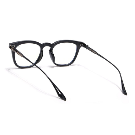 Voyage Matte Black Wayfarer Eyeglasses for Men & Women - MG4397-C2