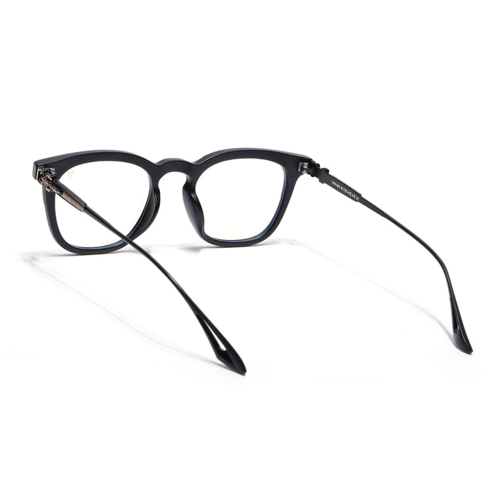 Voyage Matte Black Wayfarer Eyeglasses for Men & Women - MG4397-C2