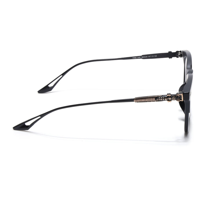 Voyage Matte Black Wayfarer Eyeglasses for Men & Women - MG4397-C2