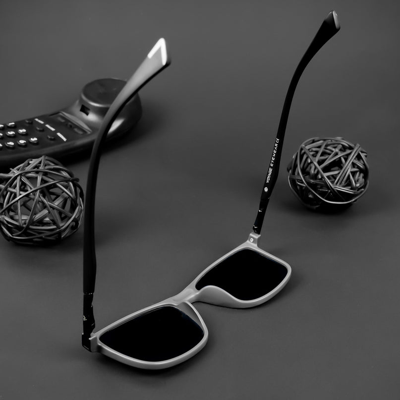 Wayfarer Polarized Sunglasses (Black Lens | Matt Black Frame - PMG5041)