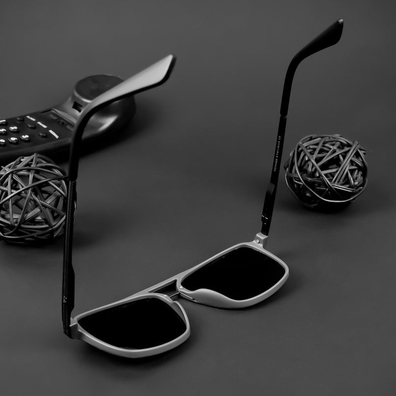 Nexus | Wayfarer Polarized Sunglasses (Black Lens | Matt Black Frame - PMG5053)