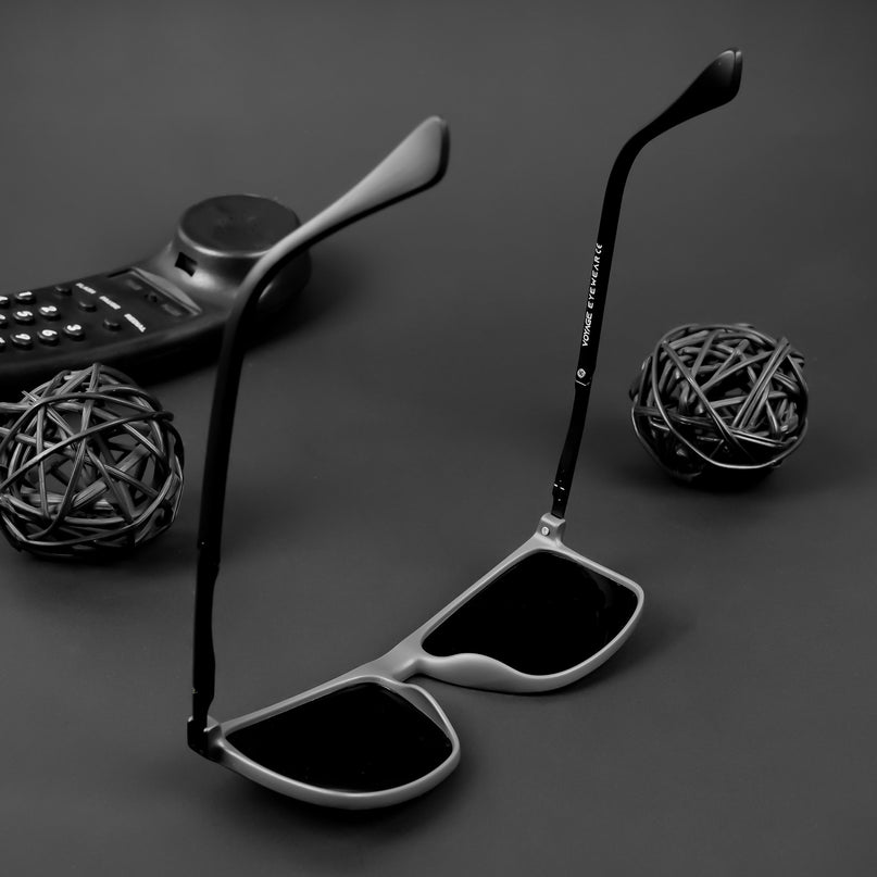 Wayfarer Polarized Sunglasses (Black Lens | Matt Black Frame - PMG5045)