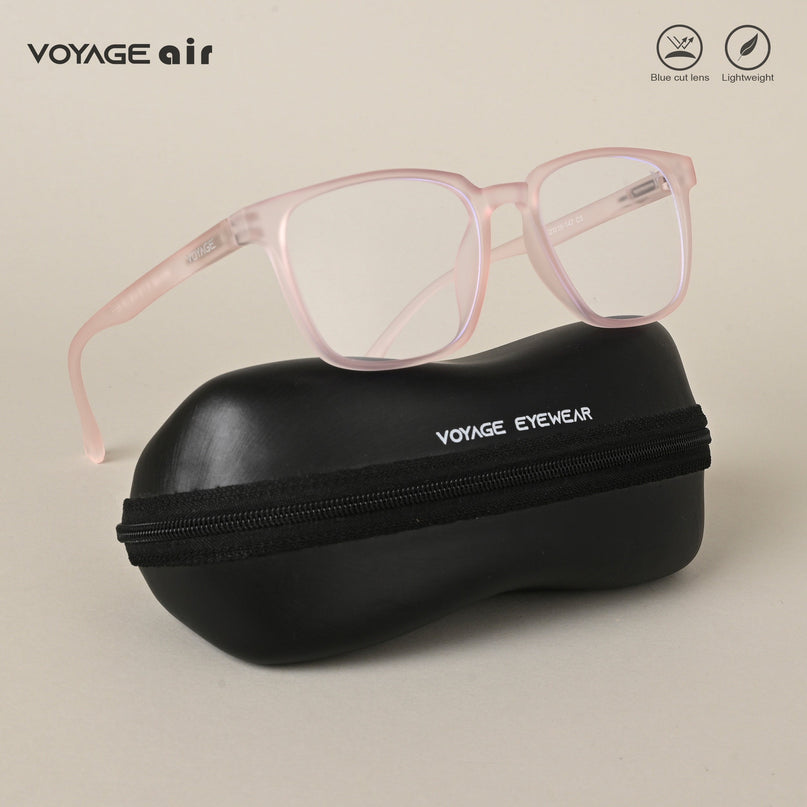 Voyage Air Pink Square Eyeglasses for Men & Women - MG4550