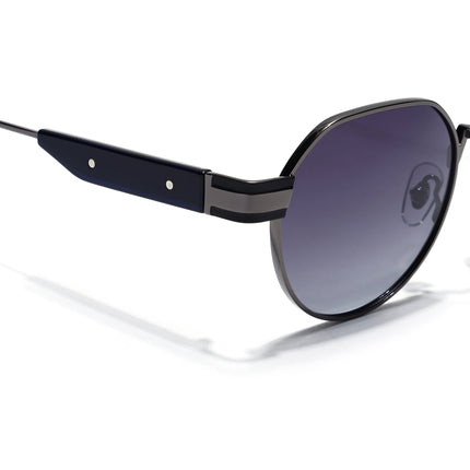 Round Sunglasses for Men & Women (Grey Lens | Grey Frame - MG7836)