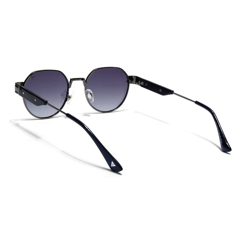 Round Sunglasses for Men & Women (Grey Lens | Grey Frame - MG7836)