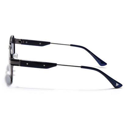 Round Sunglasses for Men & Women (Grey Lens | Grey Frame - MG7836)