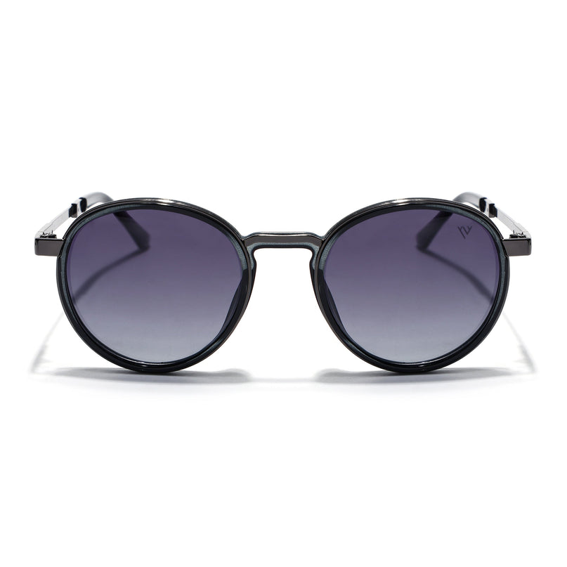 Round Sunglasses for Men & Women (Grey & Clear Lens | Grey Frame - MG7832)