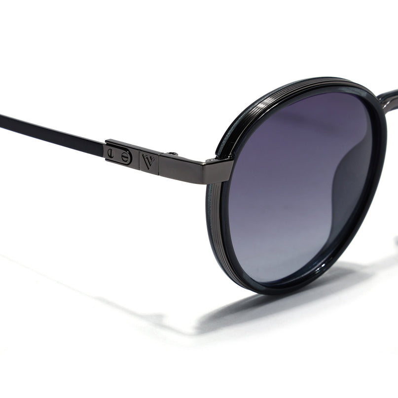 Round Sunglasses for Men & Women (Grey & Clear Lens | Grey Frame - MG7832)