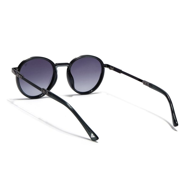 Round Sunglasses for Men & Women (Grey & Clear Lens | Grey Frame - MG7832)