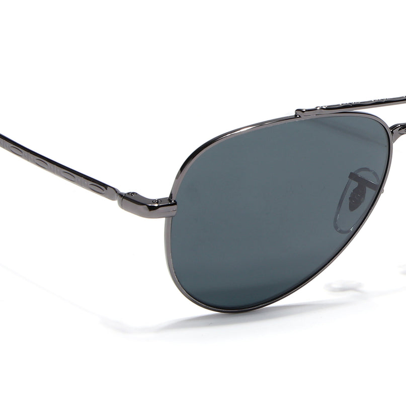 Aviator Sunglasses for Men & Women (Black Lens | Grey Frame - MG7619)