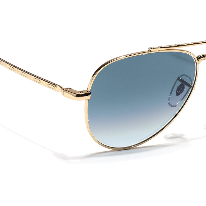 Aviator Sunglasses for Men & Women (Grey & Clear Lens | Golden Frame - MG7623)