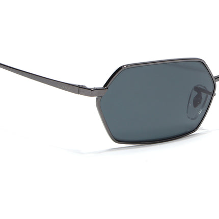Hexagonal Sunglasses for Men & Women (Black Lens | Grey Frame - MG7631)