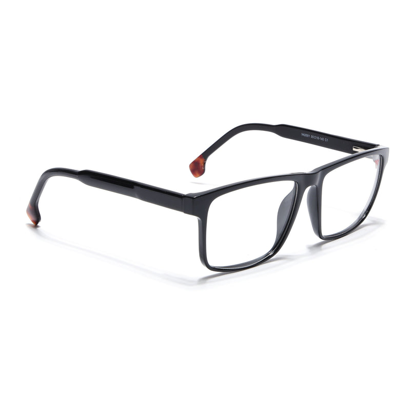 Voyage Shine Black Square Eyeglasses for Men & Women - MG4765-C1