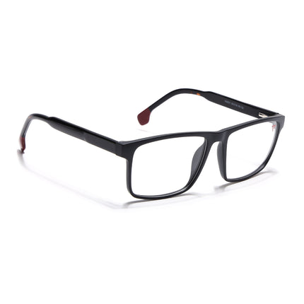 Voyage Matt Black Square Eyeglasses for Men & Women - MG4766-C2