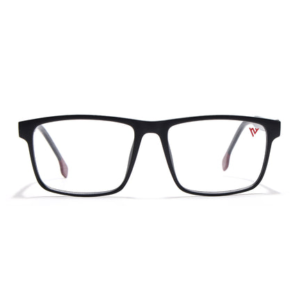 Voyage Matt Black Square Eyeglasses for Men & Women - MG4766-C2
